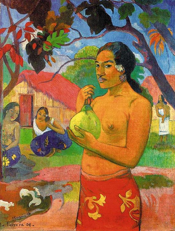 Paul Gauguin Woman Holding a Fruit